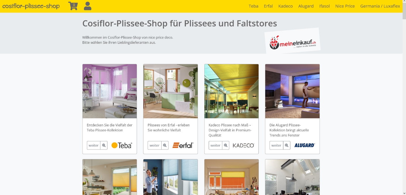 Teba Plissee kaufen cosiflor-plissee-shop.de